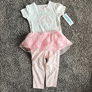 Carter's Baby Girl Outfit with Pink Tutu
